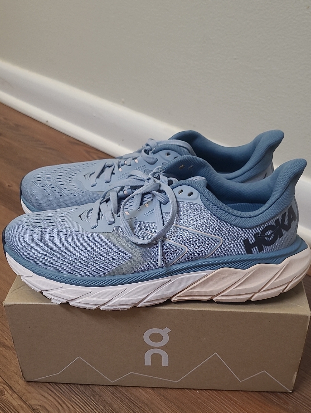 Hoka Women's Light Blue Athletic Running Shoes